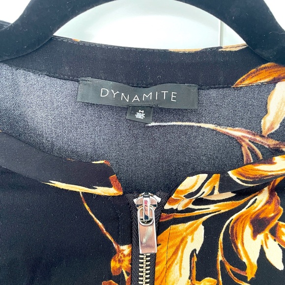 Black patterned Dynamite bomber. - Picture 3 of 3